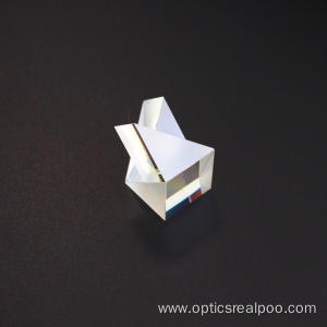 Optical glass cemented beam splitting prism